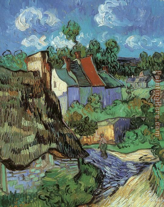 van gogh houses and figure